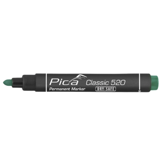 Pica 520/36, Permanent marker 1-4mm, Round tip, green