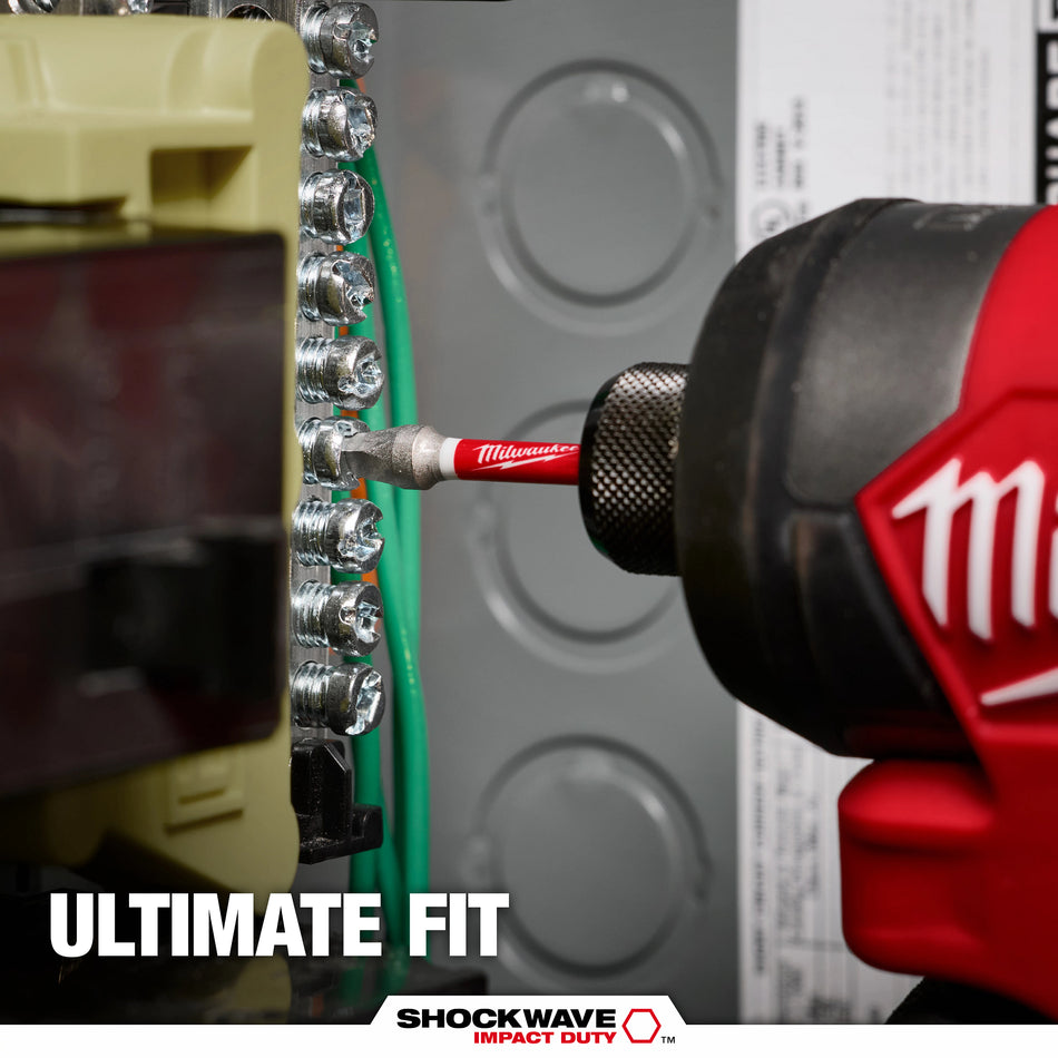 Milwaukee 48-32-4172, SHOCKWAVE 2" SQ2 IMPACT BIT 25PK