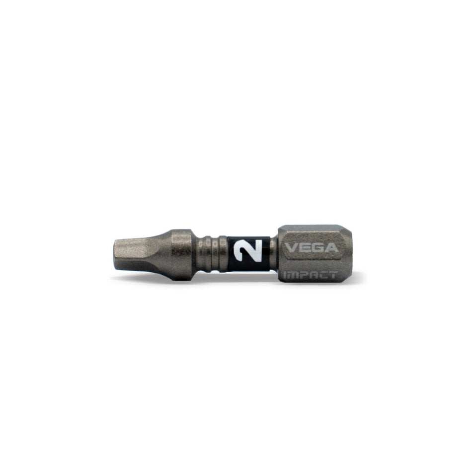 Vega T125R2A-C5, Impactech Square #2 Insert Bit x 1" - Carded 5pc