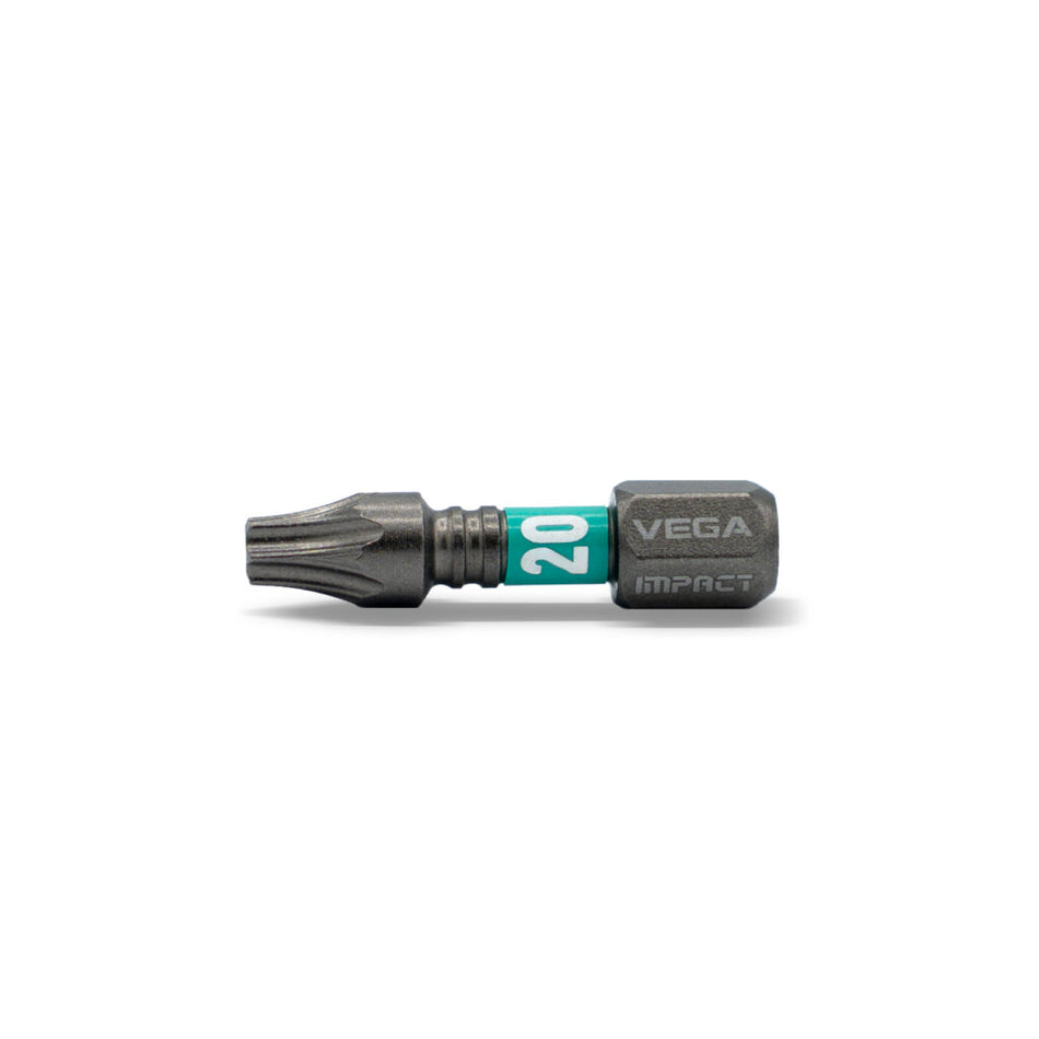 Vega T125T20A-C5, Impactech Torx 20 Insert Bit x 1" - Carded 5pc