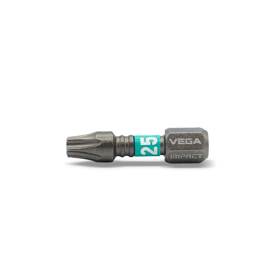 Vega T125T25A-C5, Impactech Torx 25 Insert Bit x 1" - Carded 5pc