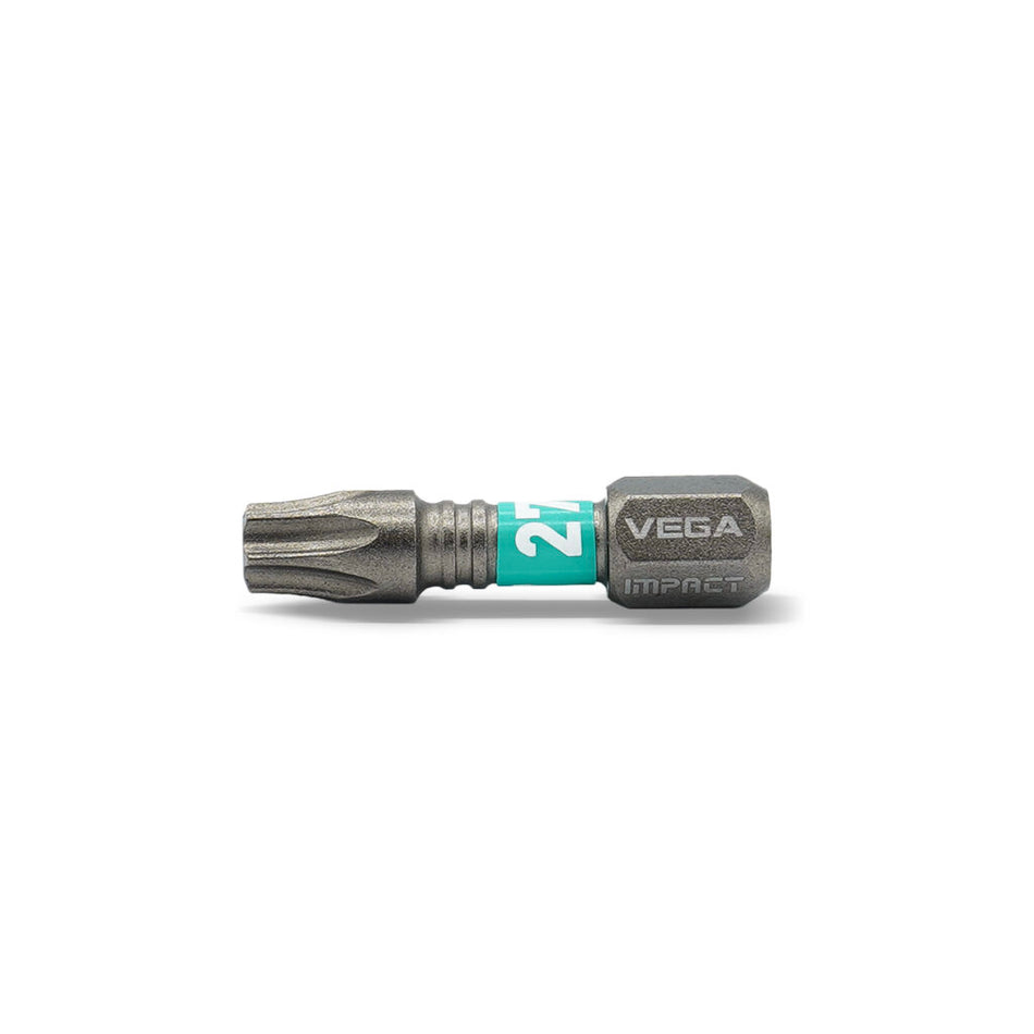 Vega T125T27A-C5, Impactech Torx 27 Insert Bit x 1" - Carded 5pc