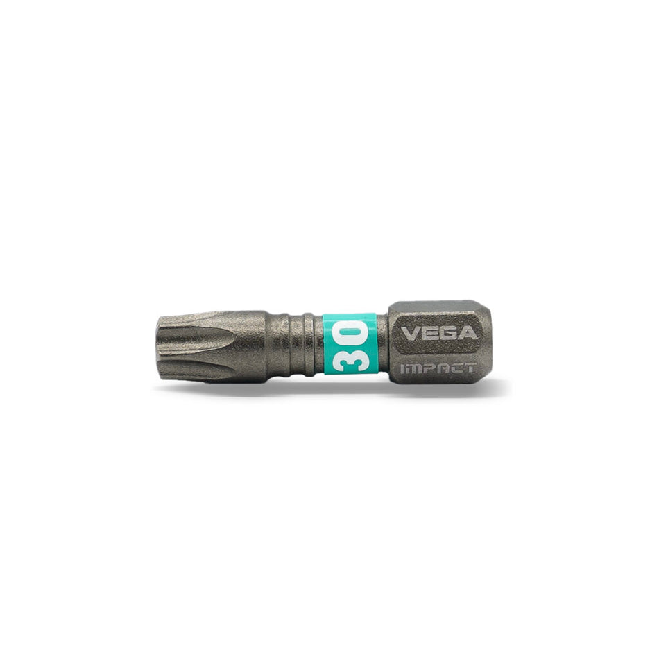 Vega T125T30A-C5, Impactech Torx 30 Insert Bit x 1" - Carded 5pc
