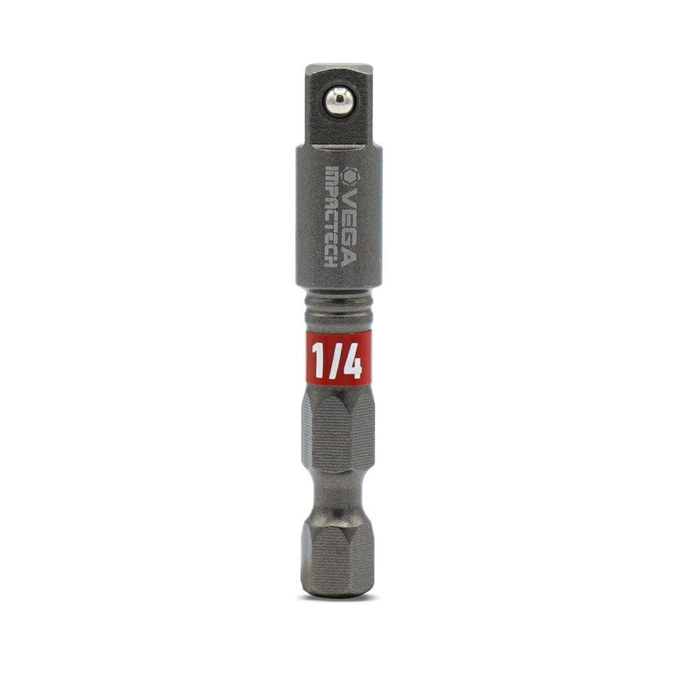 Vega T150ADB14-C2, Impactech 1/4 x 1/4 Adapter w/ Ball x 2" - Carded 2pc