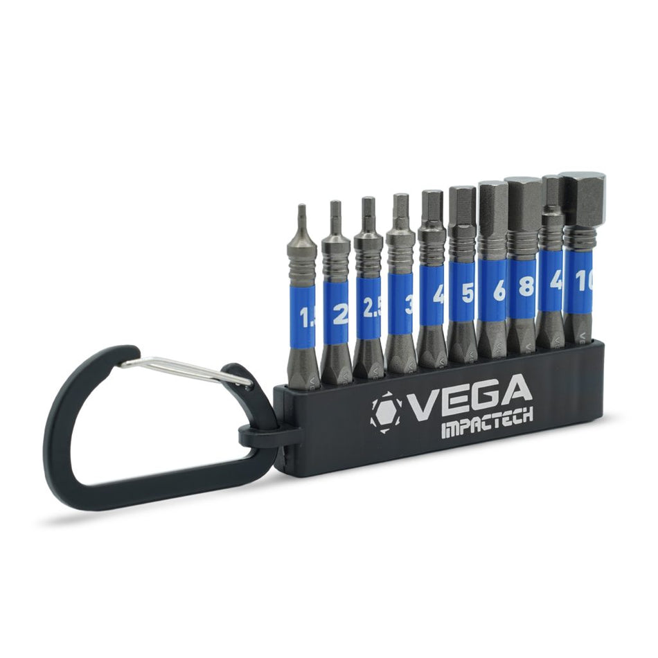 Vega T150HMCS10, Impactech Hex MM Carabiner Set - 10pc