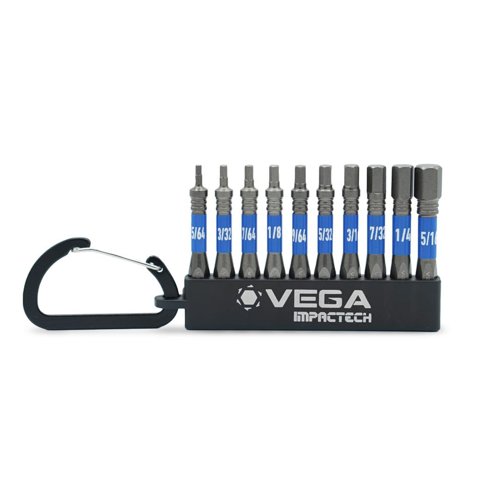 Vega T150HSCS10, Impactech Hex SAE Carabiner Set - 10pc