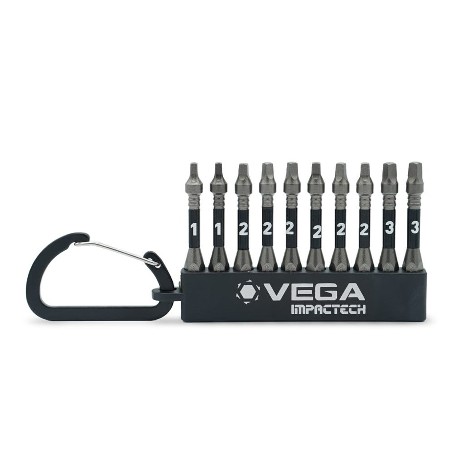 Vega T150RCS10, Impactech Square Carabiner Set - 10pc