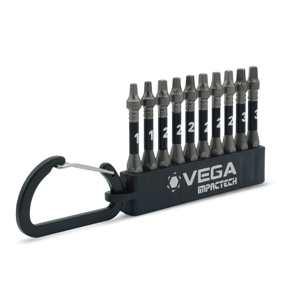 Vega T150RCS10, Impactech Square Carabiner Set - 10pc