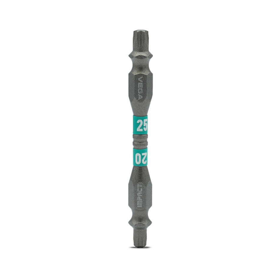 Vega T165T20T25BT-C3, Impactech T20 + T25 Double End Power Bit x 2-9/16" - Carded 3pc