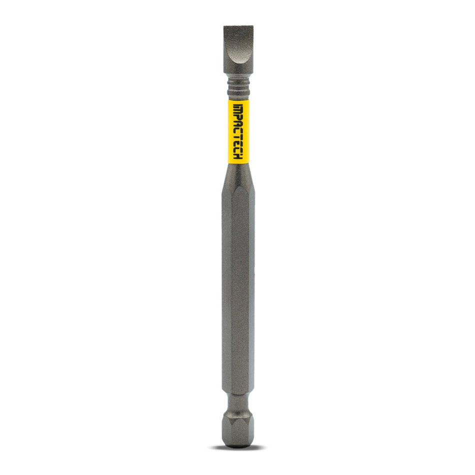Vega T190F10A-C2, Impactech Slotted #10 Power Bit x 3-1/2" - Carded 2pc