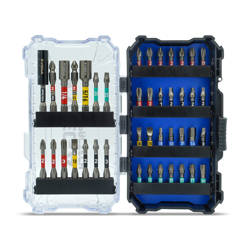 Vega T42-1DB, Impactech Impact Driver Bit Set - 42pc