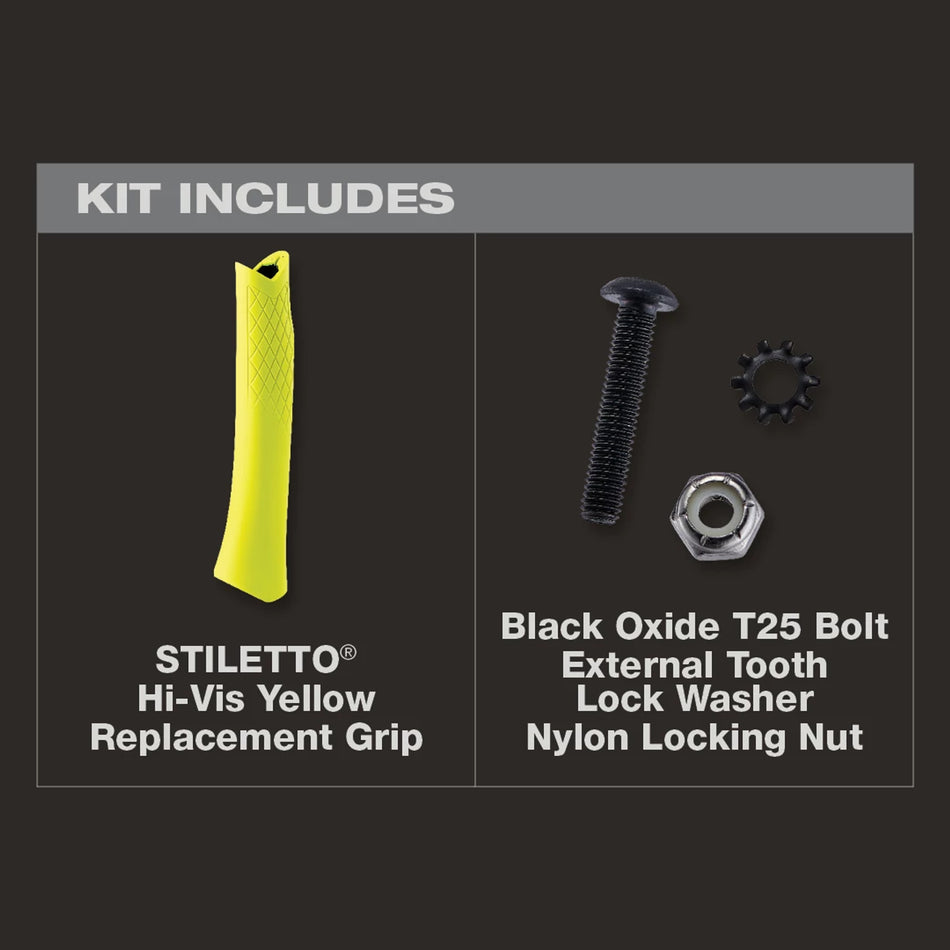 Stiletto TBRG-Y, STILETTO® Hi-Vis Yellow Replacement Grip