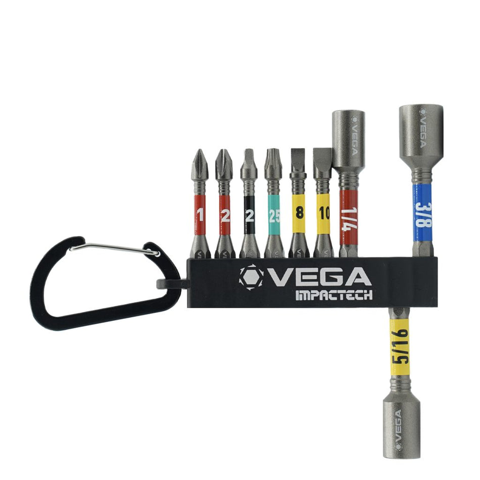 Vega TELECS9, Impactech Electrician Carabiner Set - 9pc