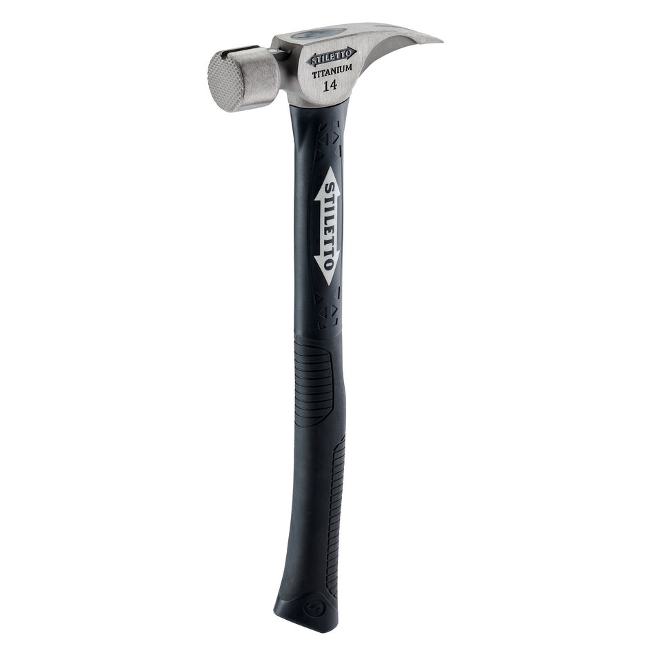 Stiletto TI14MC-F, 14 OZ. TITANIUM MILLED FACE / 16" HYBRID FIBERGLASS HANDLE