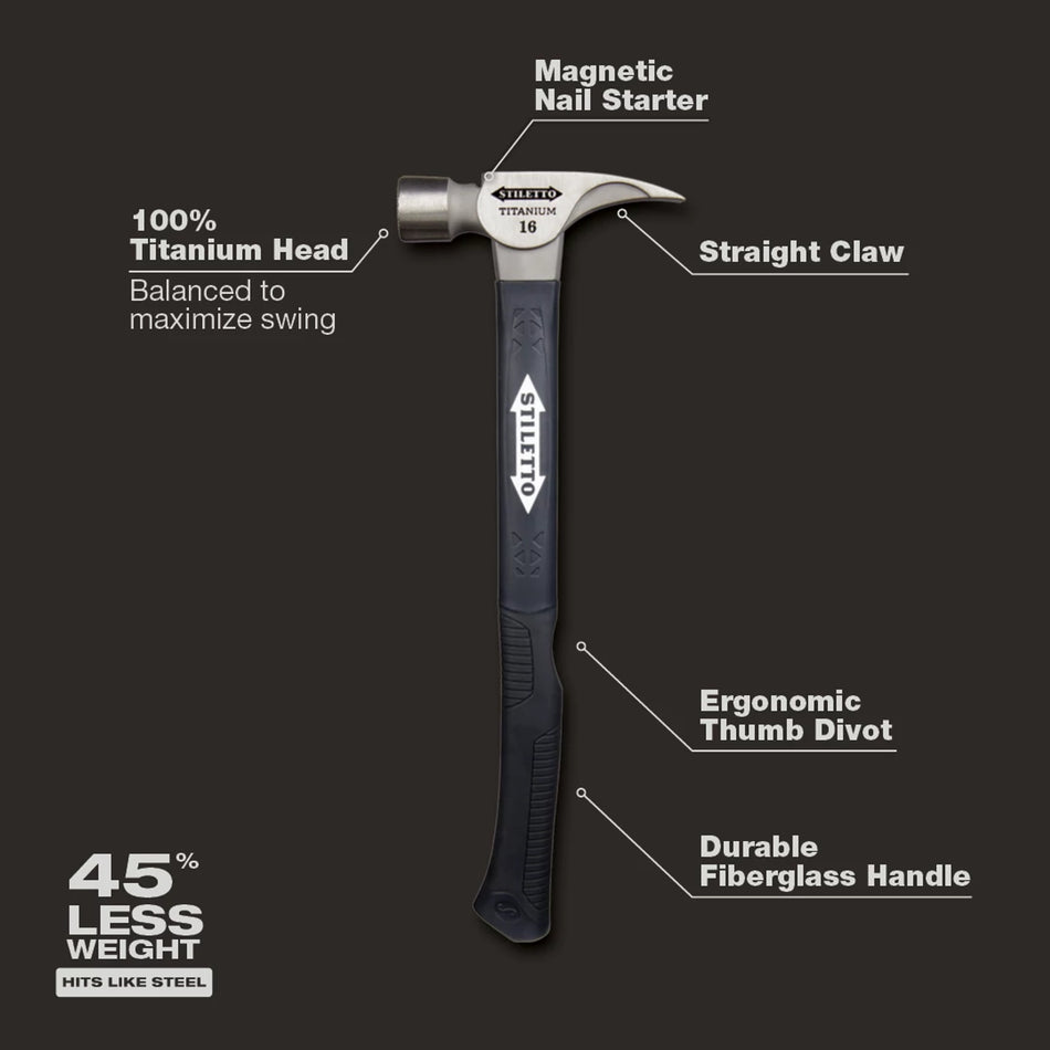 Stiletto TI16MC-F, 16oz Milled/Curve Fiberglass