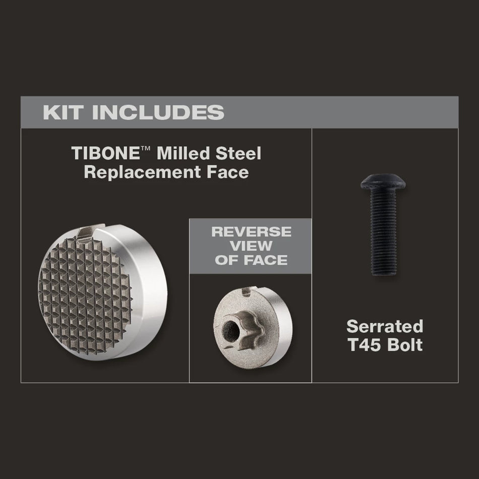 Stiletto TIB-MR, STILETTO® TIBONE™ Milled Steel Replacement Face