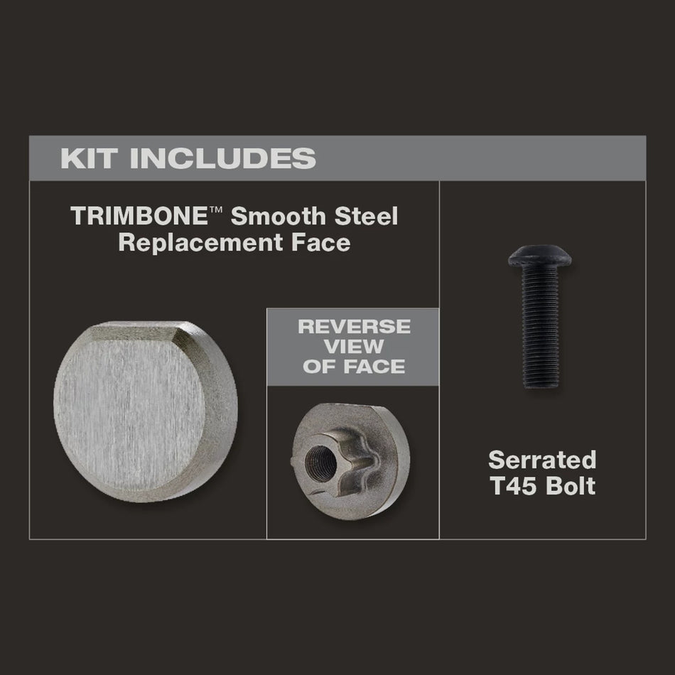 Stiletto TRMB-RS, TRIMBONE Titanium Finish Hammer Replacement Smooth Face