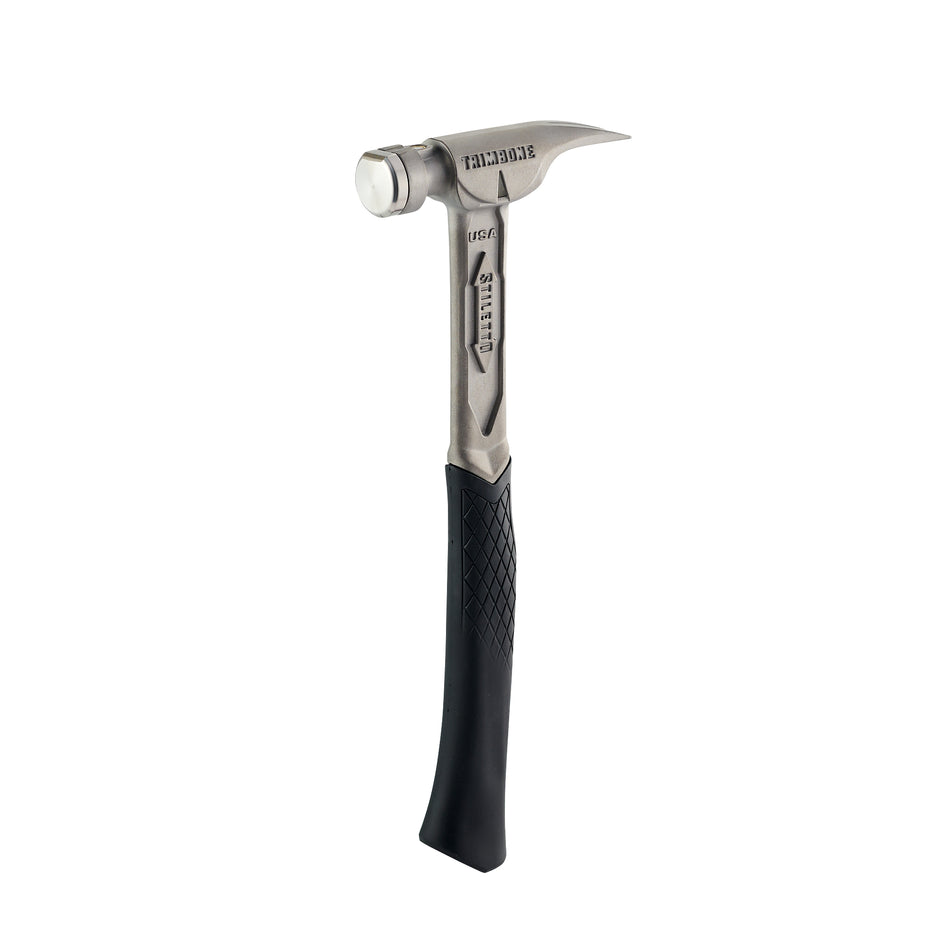 Stiletto TRMB, TRIMBONE Curved Handle Smooth Face Titanium Finish Hammer