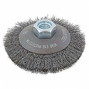 Walter 13W531, ALLSTEEL 5X5/8" CRIMPED SAUCER BRUSH