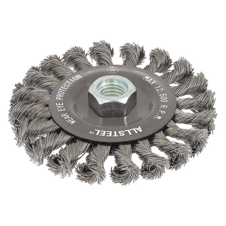 Walter 13W551, ALLSTEEL 5X3/8X5/8-11 KNOT WHL BRUSH