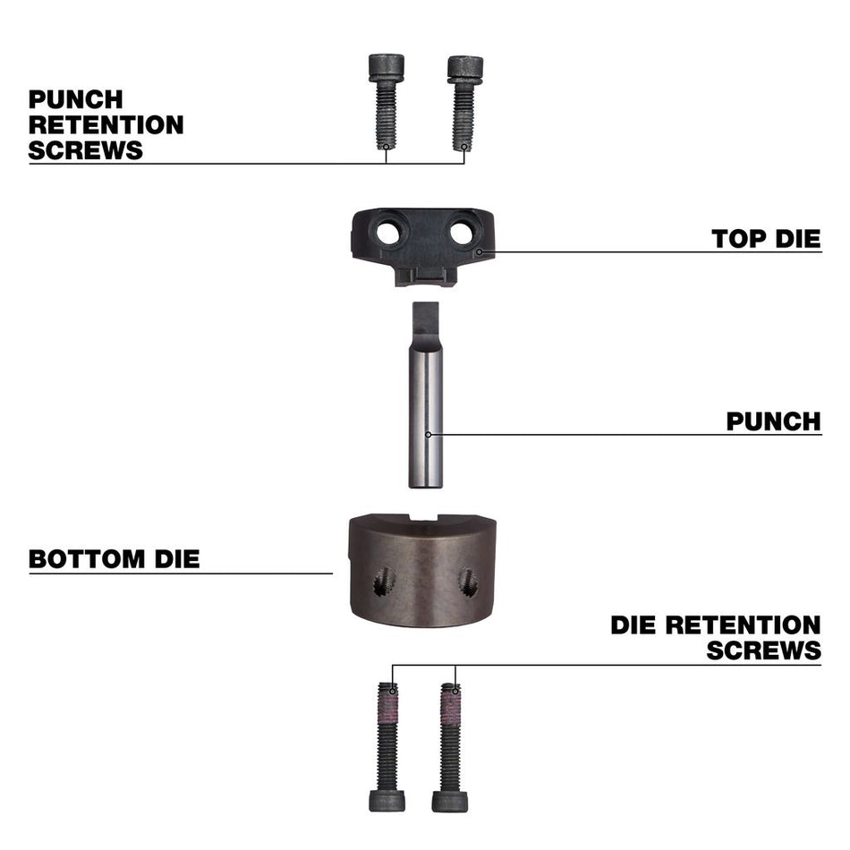 Milwaukee 48-44-0274, M18 FUEL 10ga NIBBLER PUNCH AND DIE KIT