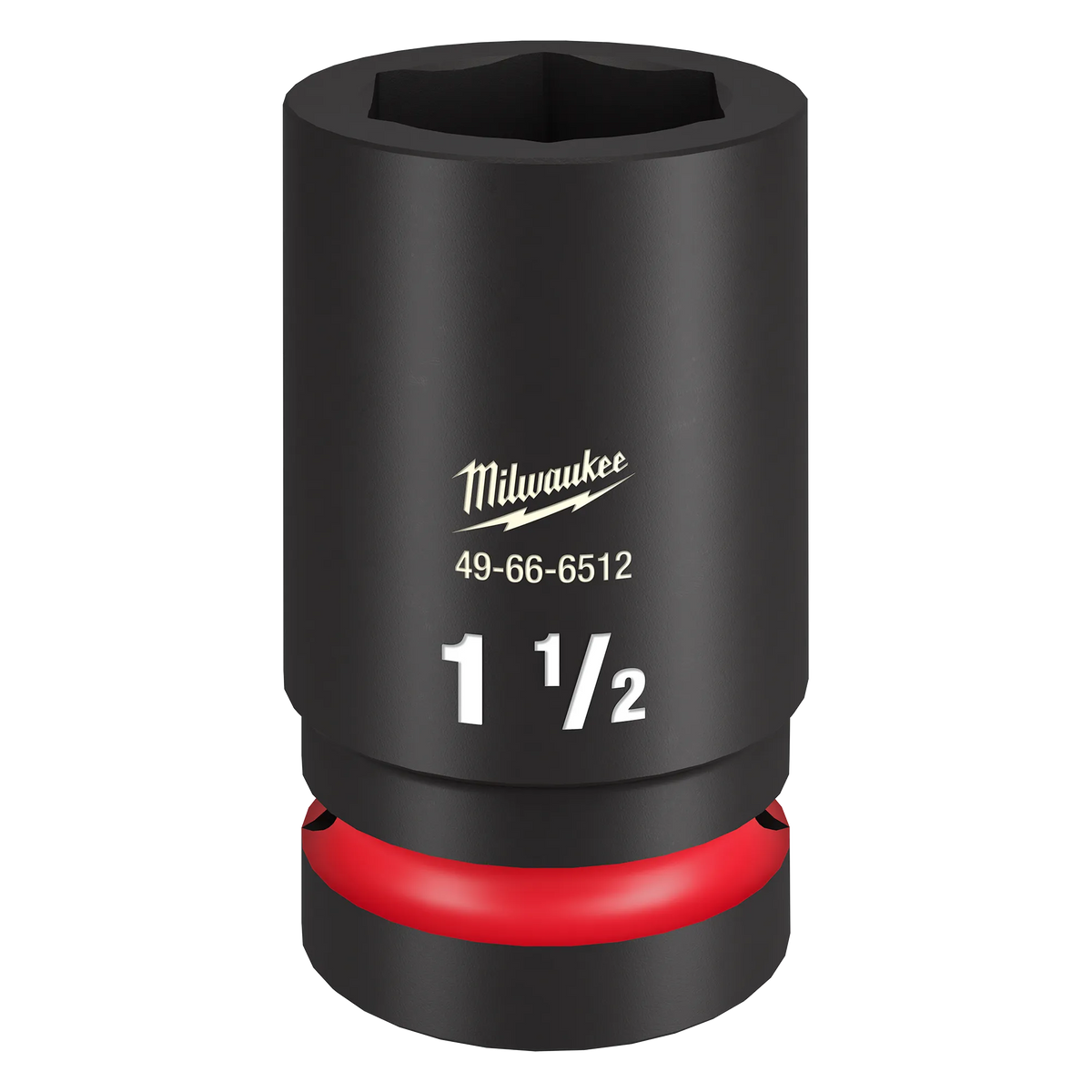 Milwaukee 49-66-6512, 1" Drive 1-1/2" Standard SHOCKWAVE Impact Duty 6 Point Socket