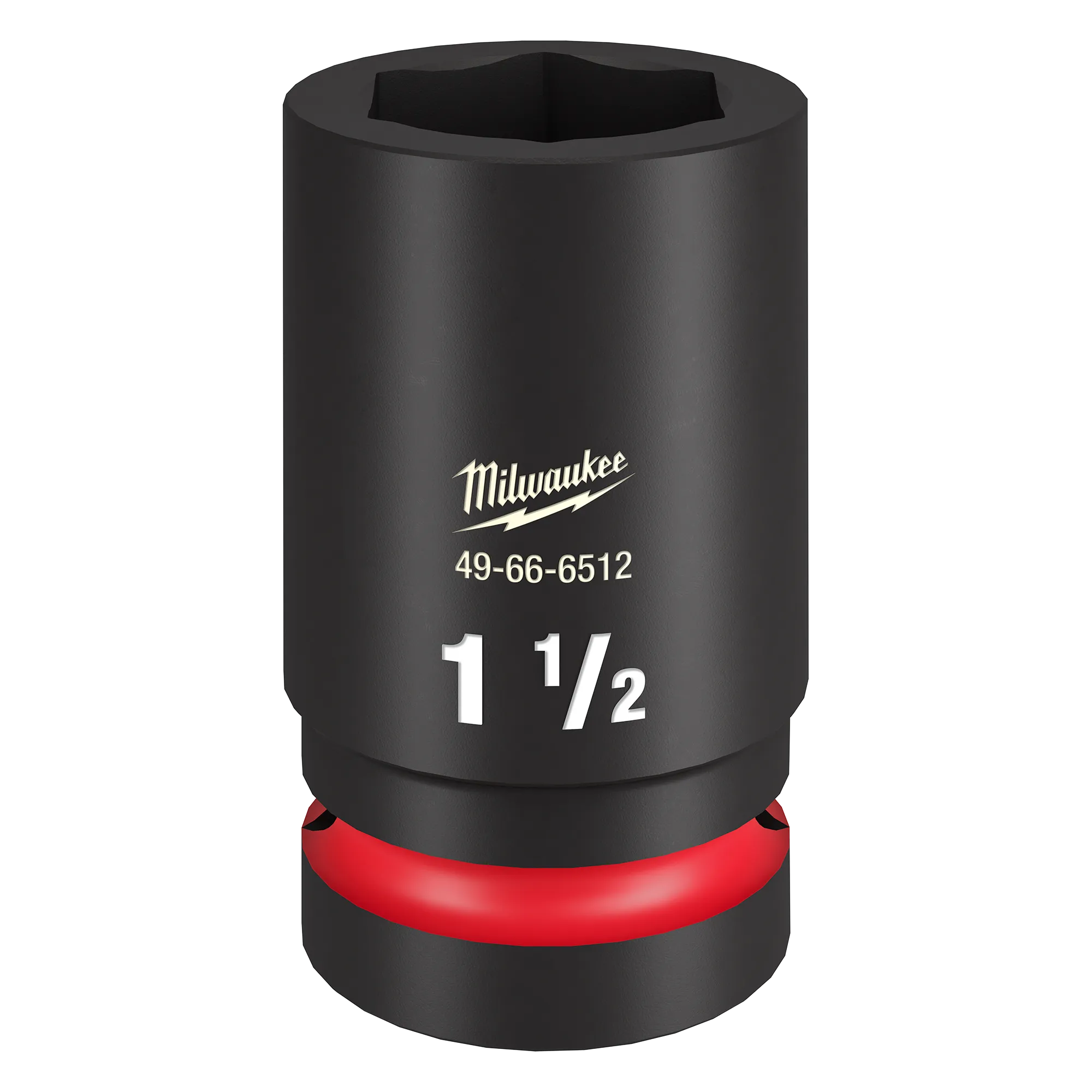 Milwaukee 49-66-6512, 1" Drive 1-1/2" Standard SHOCKWAVE Impact Duty 6 Point Socket