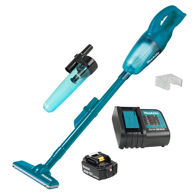 Makita DCL180SFX2, 18V LXT Cordless 650ml Vacuum Cleaner w/Cyclone Att ...