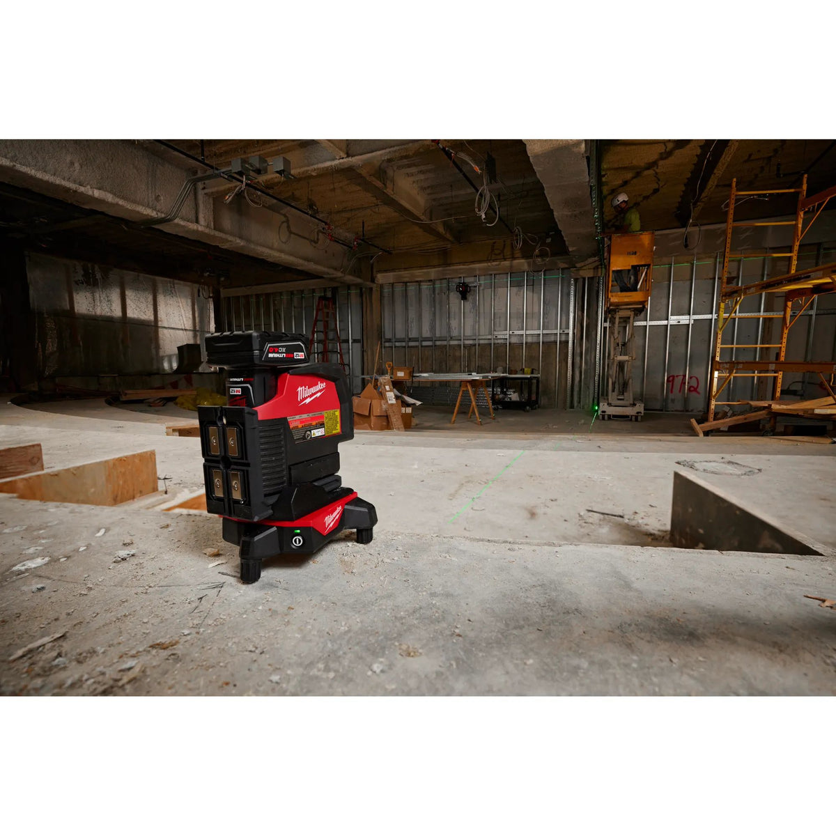 Milwaukee 48-35-1314, WIRELESS LASER ALIGNMENT BASE W/ REMOTE
