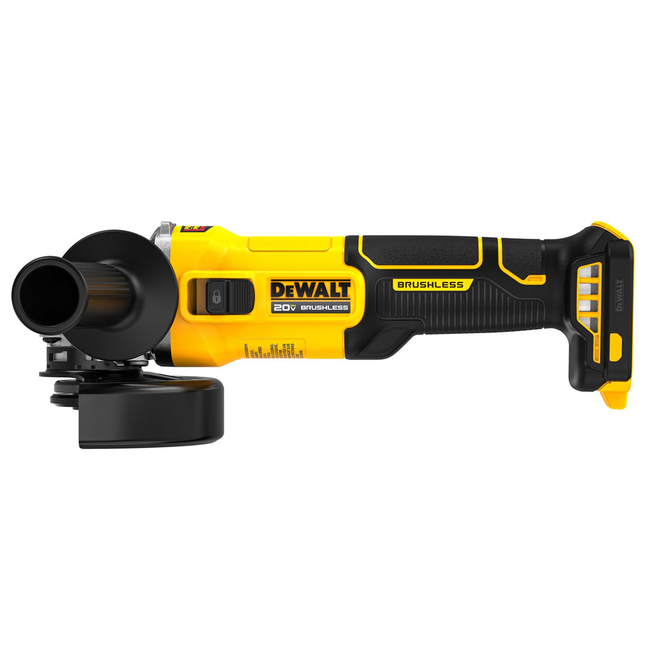 DEWALT DCG407B, 20V MAX* Cordless 4.5 in. Angle Grinder (Tool Only)