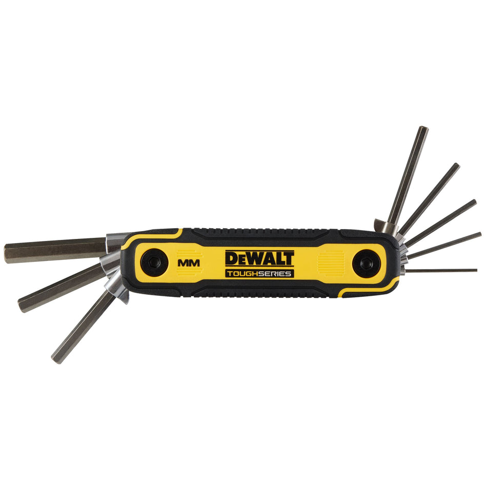 DEWALT DWHT70267, Folding Locking Hex Key Set (METRIC)
