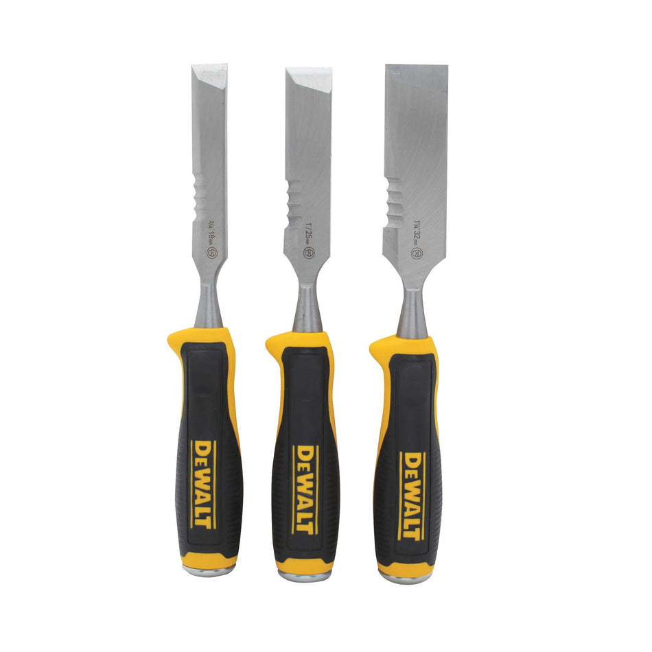 DEWALT DWHT16148, 3 pc. Side Strike Wood Chisel Set