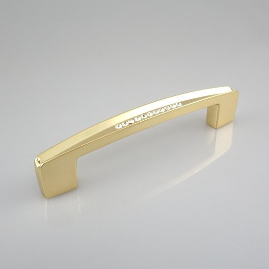 Eurofit H-68136-128GL, Handle, 128mm, Gold/Crystal (MAKE IT SHINE)