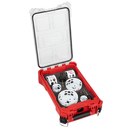 Milwaukee 49-22-5606, HOLE DOZERâ„¢ Bi-Metal Hole Saw Kit with PACKOUTâ„¢ Compact Organizer - 10PC