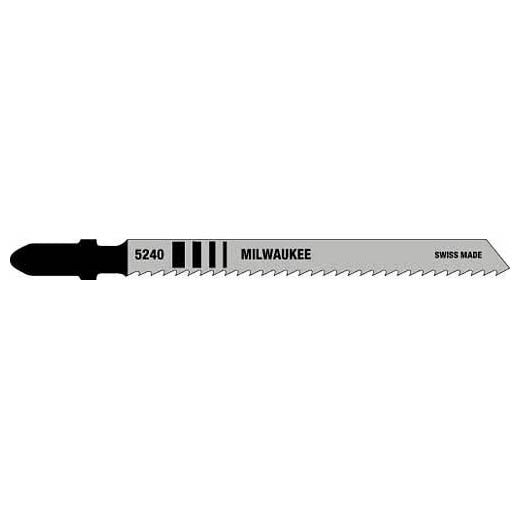 Milwaukee 48-42-5240, 4" 10 TPI High Carbon Steel Jig Saw Blade (5/pkg)