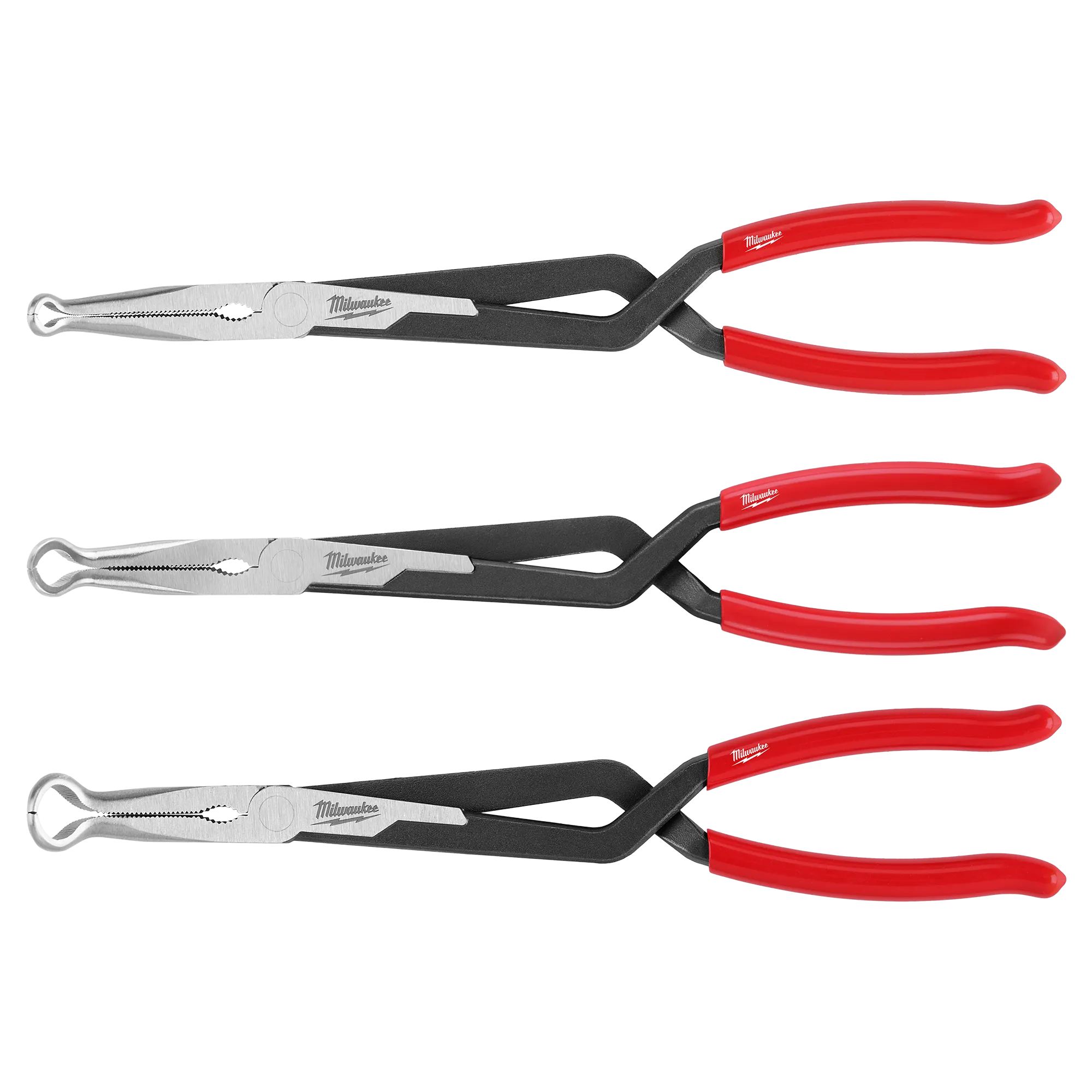Milwaukee 48-22-6563, 3PC Long Reach Hose Grip Pliers Set
