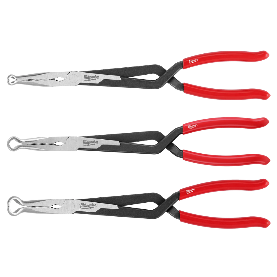 Milwaukee 48-22-6563, 3PC Long Reach Hose Grip Pliers Set