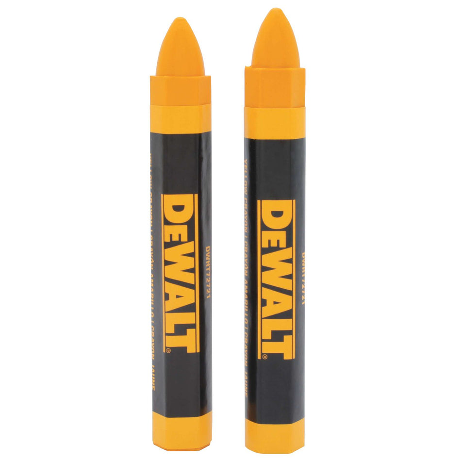 DEWALT DWHT72721, Yellow Lumber Marking Crayon (2/pkg)