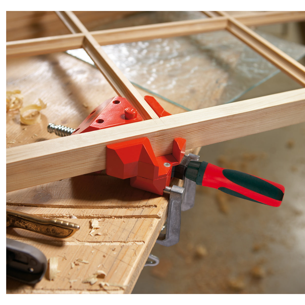 BESSEY WS-3+2K, Clamp, woodworking, 90 degree angle clamp, 2.0 In. per side, 2K handle