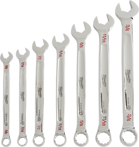 Milwaukee 48-22-9407, 7 pc Combination Wrench Set - SAE
