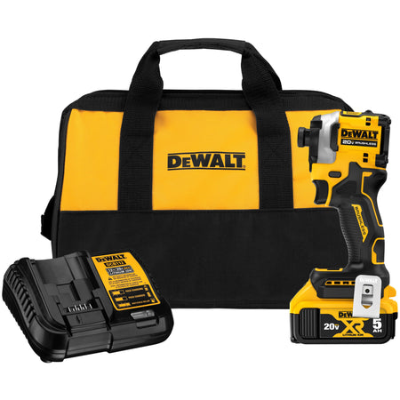 DEWALT DCF850P1, 20V MAX ATOMIC 3-Speed 1/4'' Impact Driver Kit (1 battery)