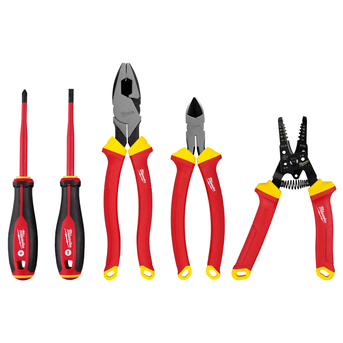 Milwaukee 48-22-2215, 5 PC 1000V Insulated Hand Tool Set