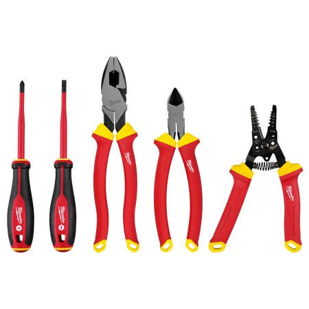 Milwaukee 48-22-2215, 5 PC 1000V Insulated Hand Tool Set