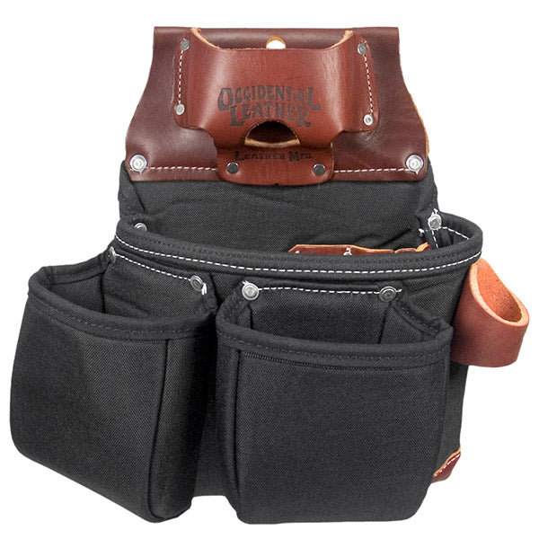 Occidental Leather B8018DB, OxyLights™ 3 Pouch Tool Bag - Black