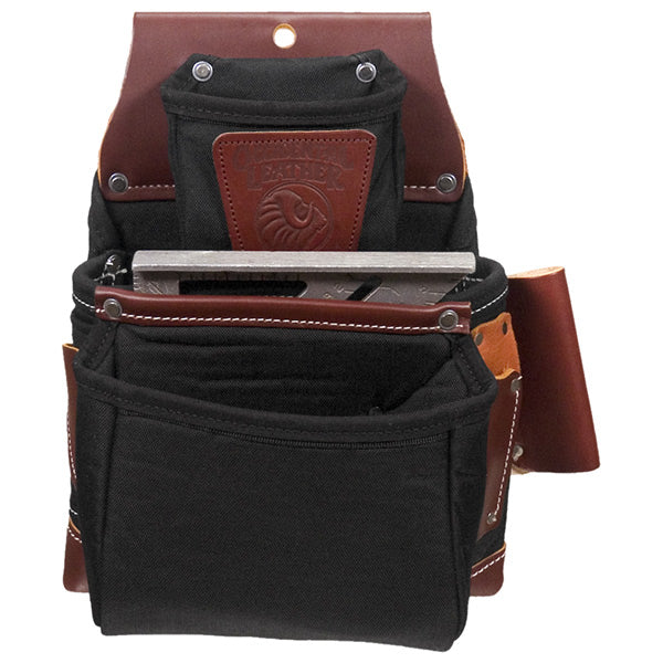 Occidental Leather B8060, OxyLights™ 3 Pouch Fastener Bag - Black