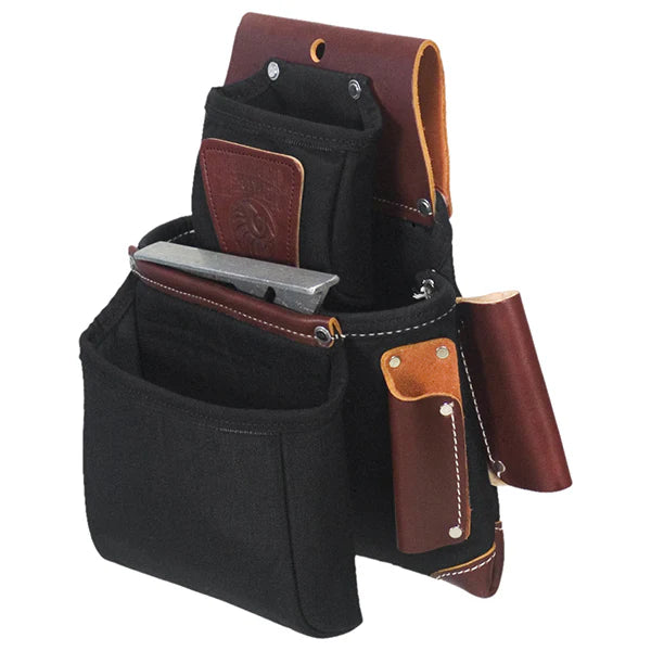 Occidental Leather B8060, OxyLights™ 3 Pouch Fastener Bag - Black