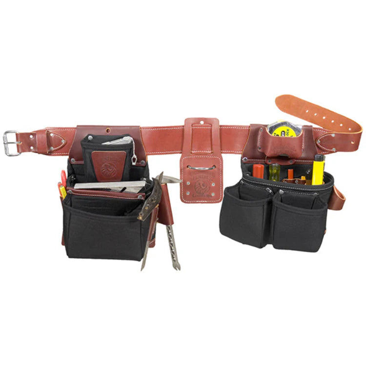 Occidental Leather B8080DB XXXL, OxyLights™ Framer Set with Double Outer Bags - Black