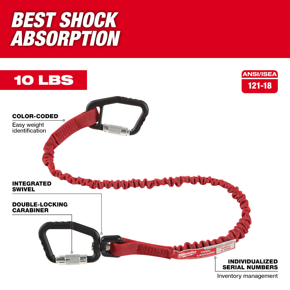 Milwaukee 48-22-8820, Quick-Connect Locking Tool Lanyard 31"