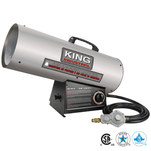 KING Canada KPH-125, Forced Air Construction Propane Heater 95,000 - 125,000 BTU/H