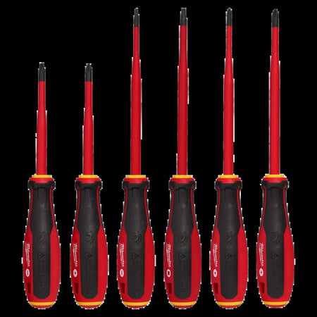 Milwaukee 48-22-2206, 6pc 1000V Insulated Slim Tip Screwdriver Set